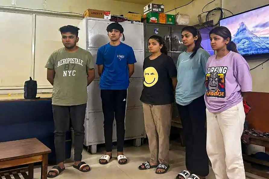 Ahmedabad: Youngsters who were sitting in the Jaguar car that ploughed...