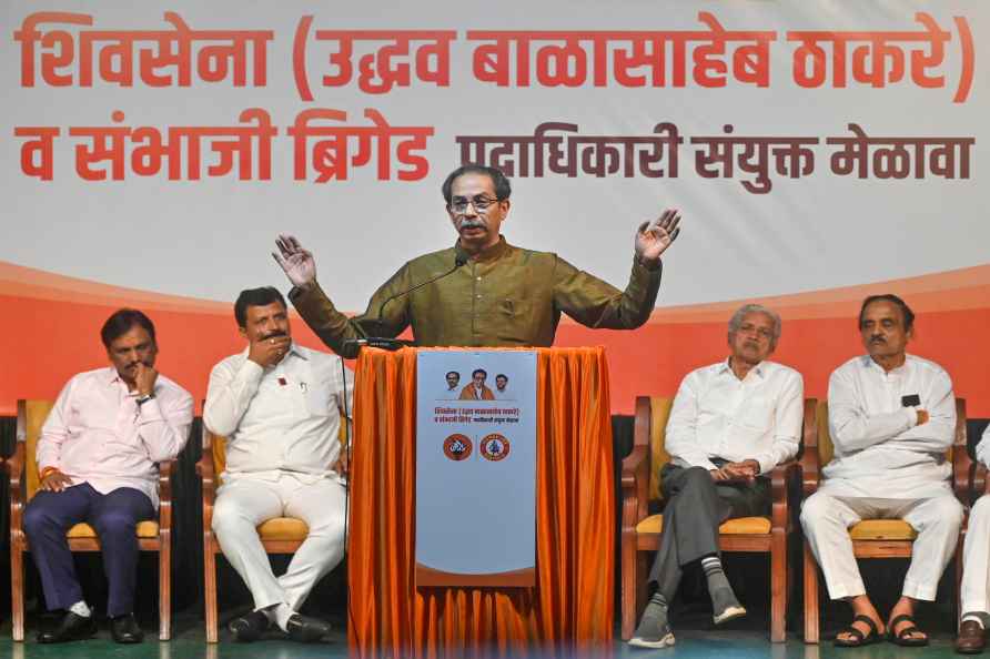 Uddhav Thackeray at public rally