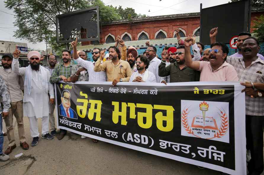 Protest in Amritsar over Manipur issue