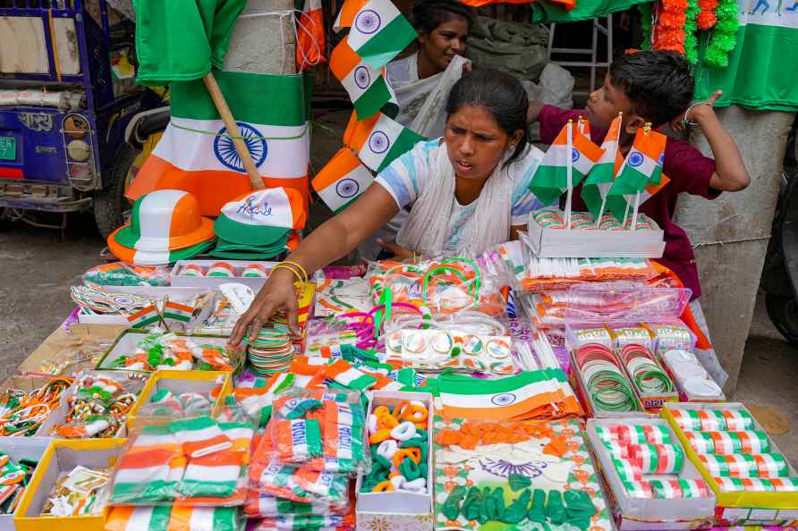 Kites selling for Independence Day celebrations