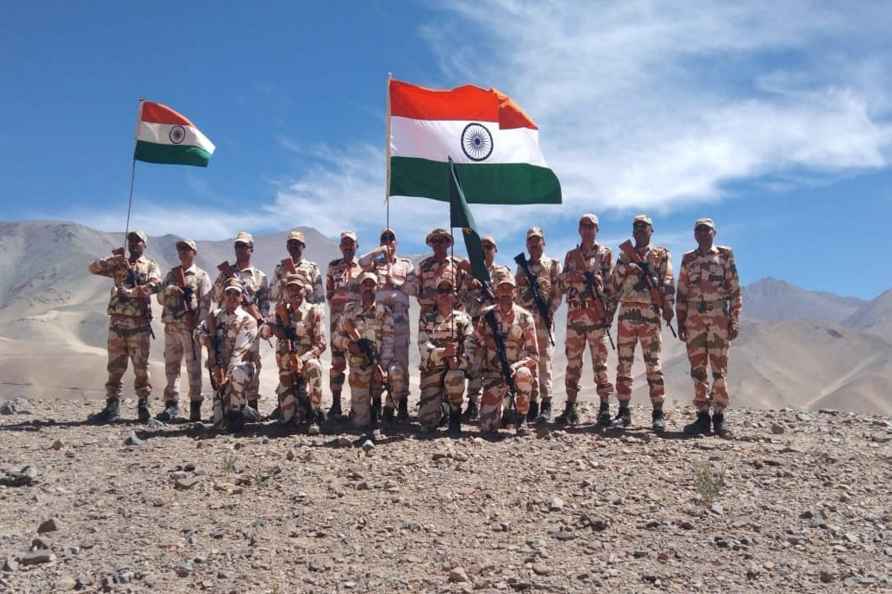 ITBP personnel at Tiranga rally