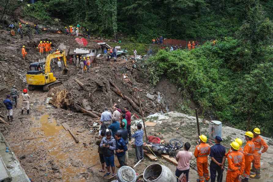 Search operation for survivors after landslides