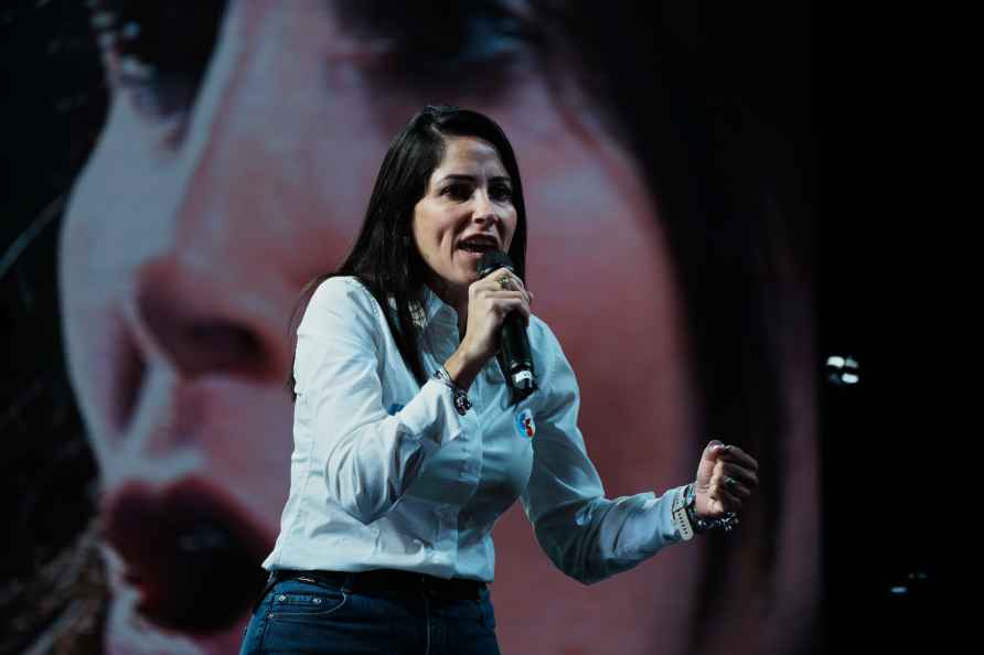 Luisa Gonzalez, presidential candidate with Citizen's Revolution...