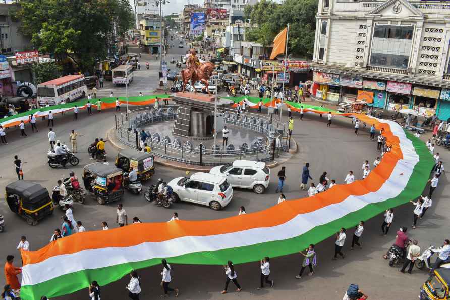 ABVP's Tricolour Padyatra in Solapur