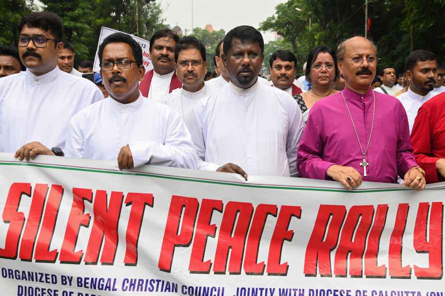 Silent peace rally in Kolkata