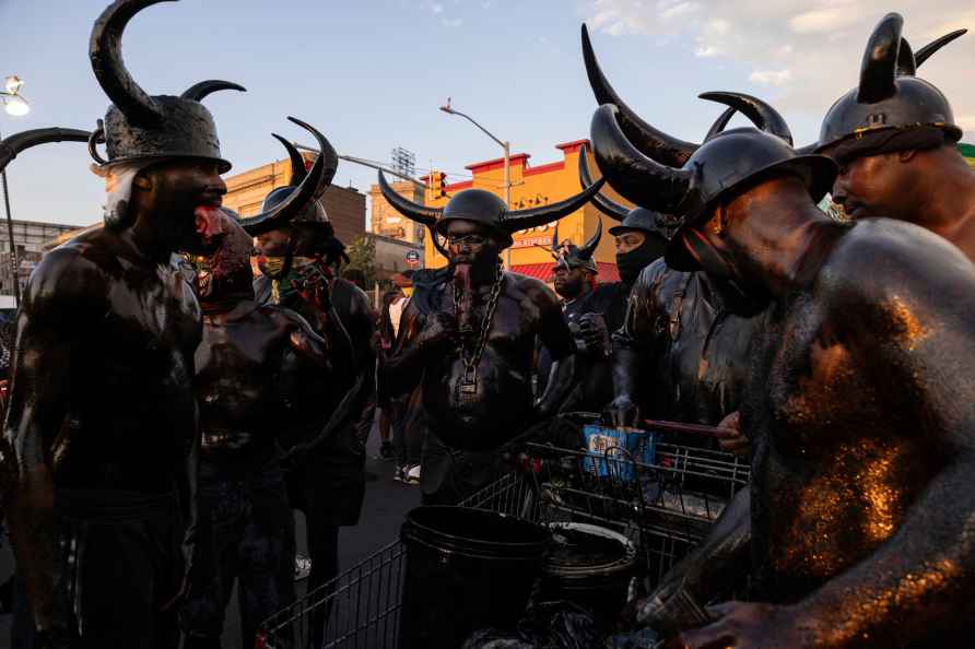 Revelers take part in J'ouvert celebration