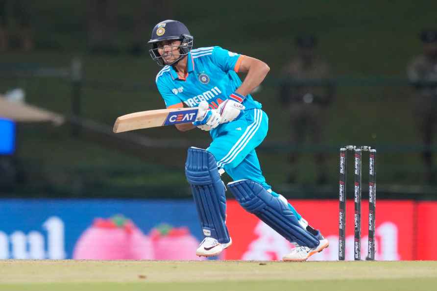 Shubman Gill plays a shot