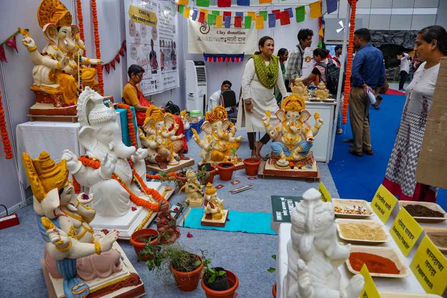 Preps ahead of Ganesh Chaturthi in Mumbai