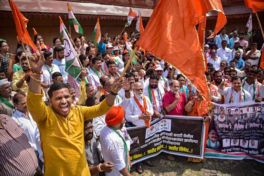 Maha Vikas Agadhi protest in Navi Mumbai