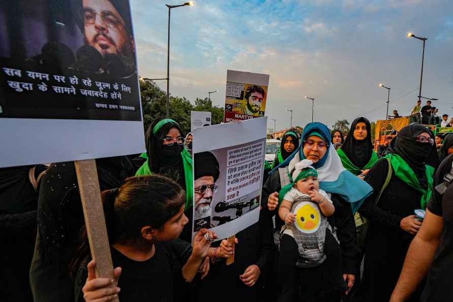 New Delhi: Shia Muslims take part in a 'Chehlum' procession taken...