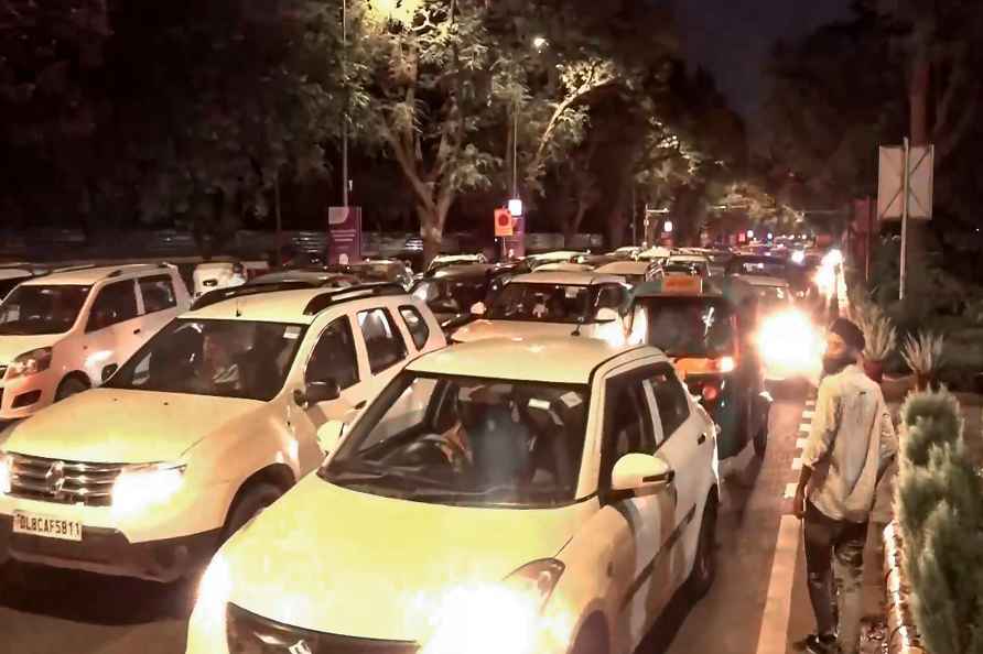 Traffic jam in Akbar road area