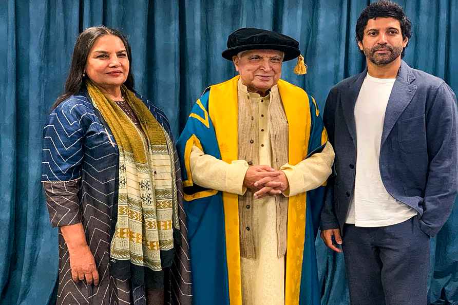 **EDS: TO GO WITH STORY** London: Poet & lyricist Javed Akhtar with...