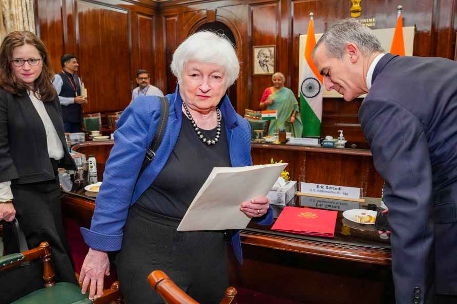 Janet Yellen in Delhi