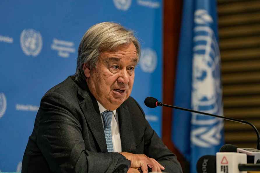 Antonio Guterres speaks in Delhi