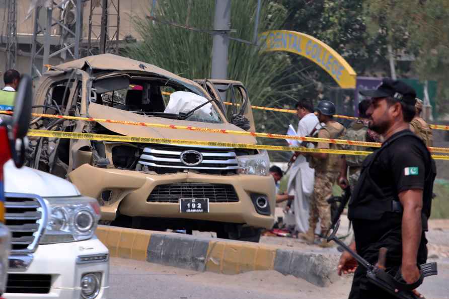 A roadside bombing in Peshawar