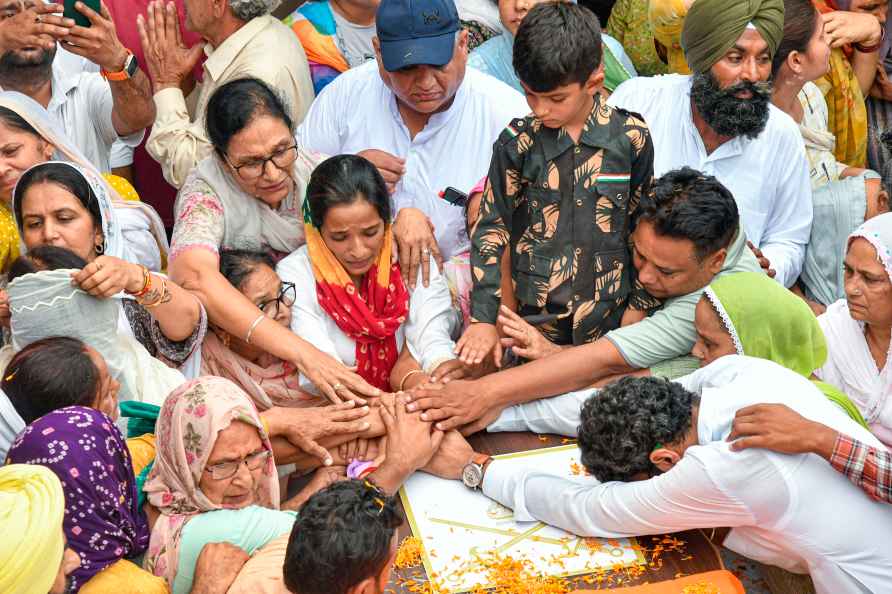 Col. Manpreet Singh's funeral