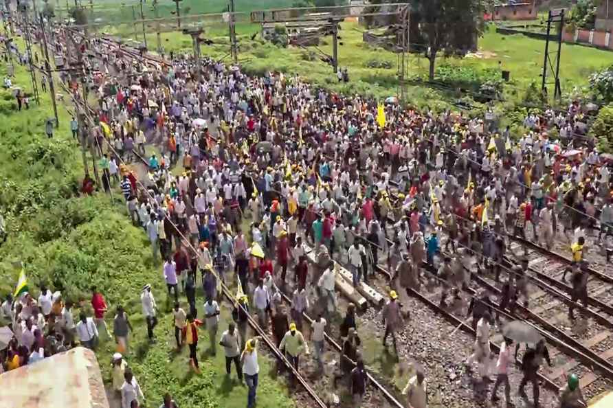 Kurmi community protest in Ranchi