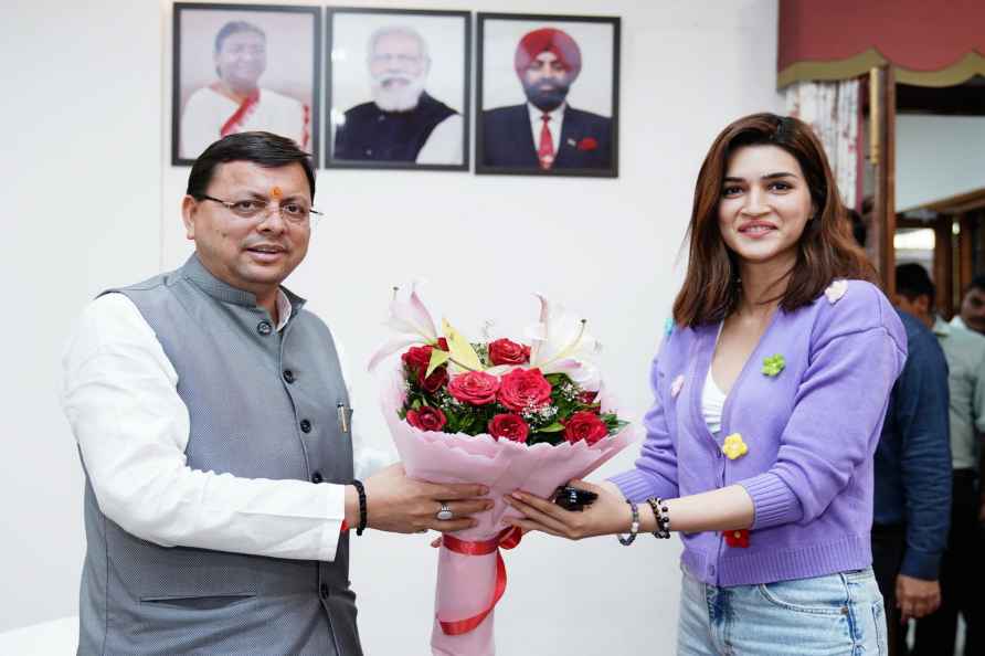 Kriti Sanon meets Pushkar Singh Dhami