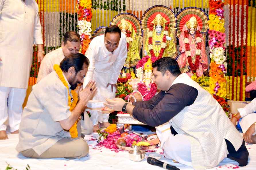 Naqvi at Ramlila Bhoomi Pujan