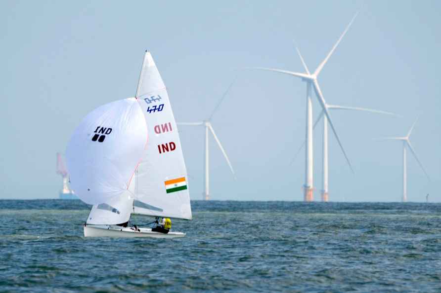 India's Preethi Kongara and Shekhar Sudhanshu prepare to compete...