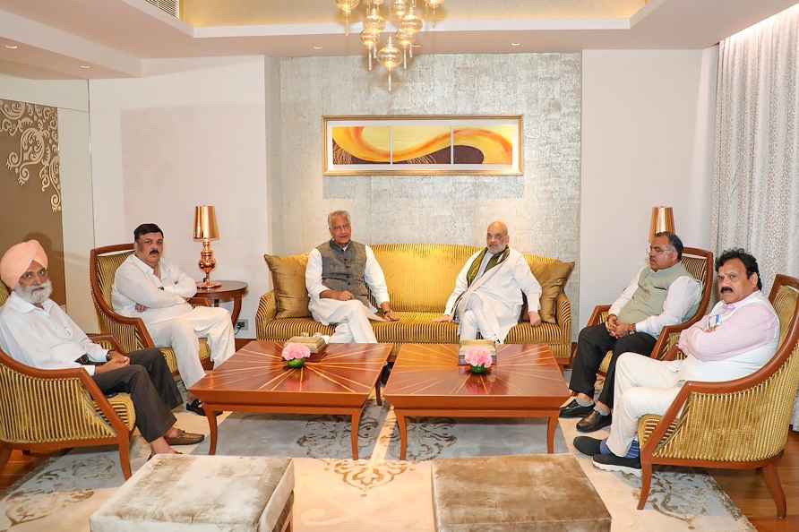 Amritsar: Union Home Minister Amit Shah with Bharatiya Janata Party...