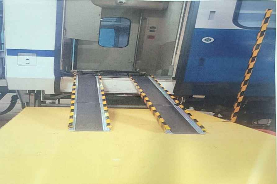 Railways introduces ramp for wheelchair users