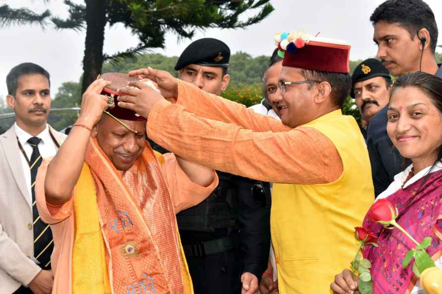 Yogi Adityanath in Dehradun