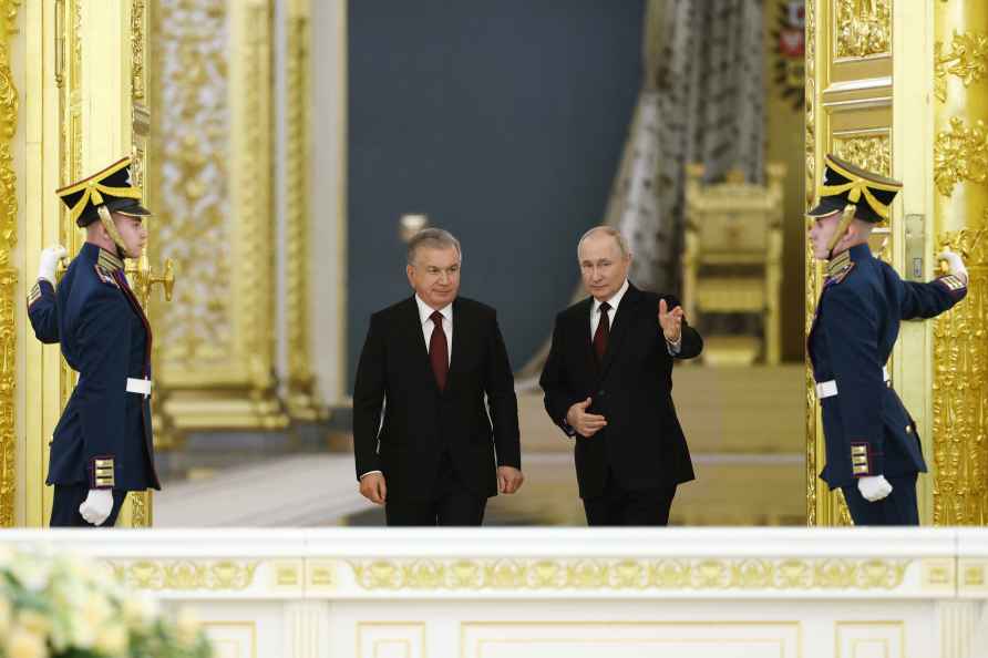 Vladimir Putin, Shavkat Mirziyoyev