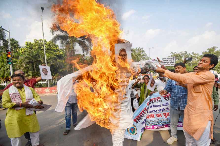 Protest aginst Nitish Kumar in Bihar