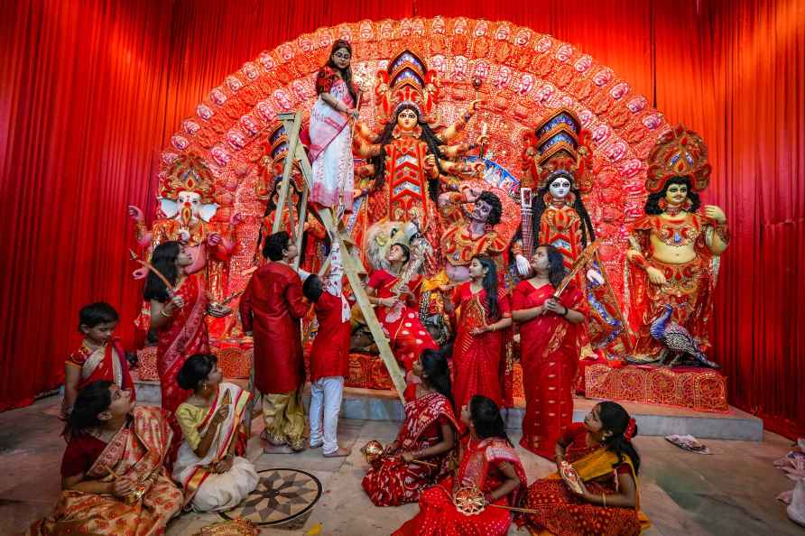 Durga Puja festival preparartions