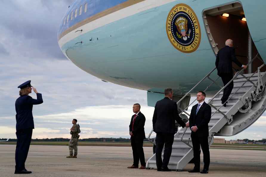 Joe Biden leaves for Israel