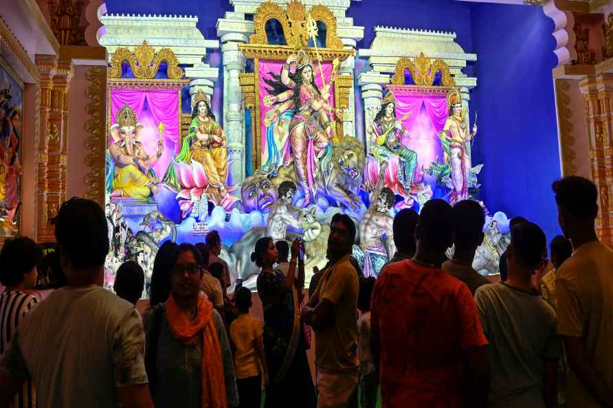 Durga Puja festivities in Nadia