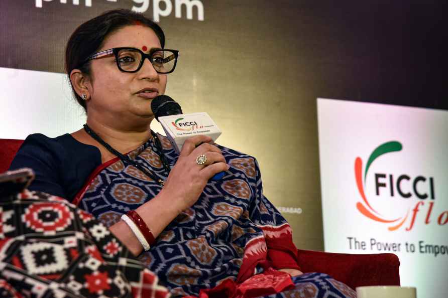 Smriti Irani at FICCI FLO event in Hyderabad