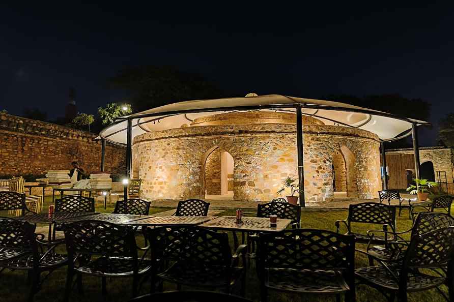 Refurbished building at Mehrauli Archaeological Park