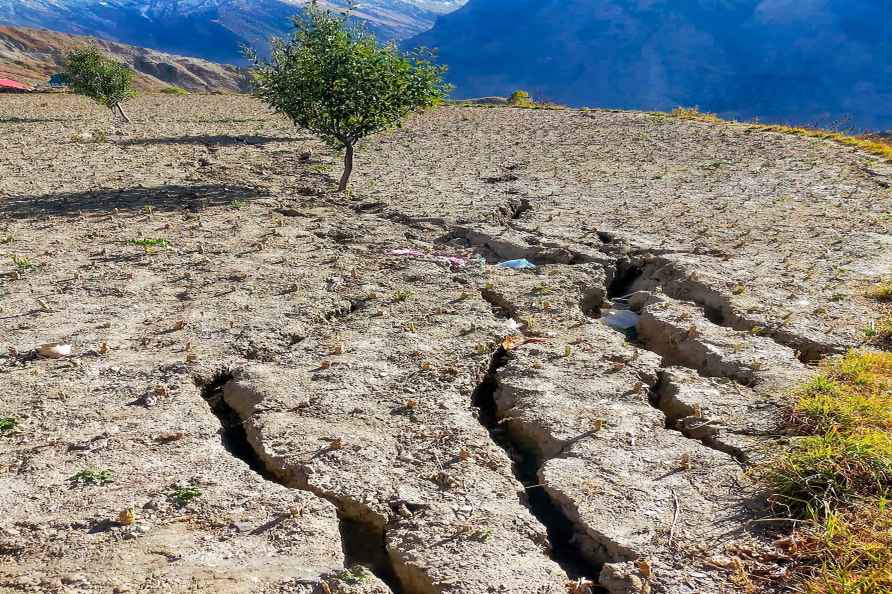 Cracks in Lahaul and Spiti