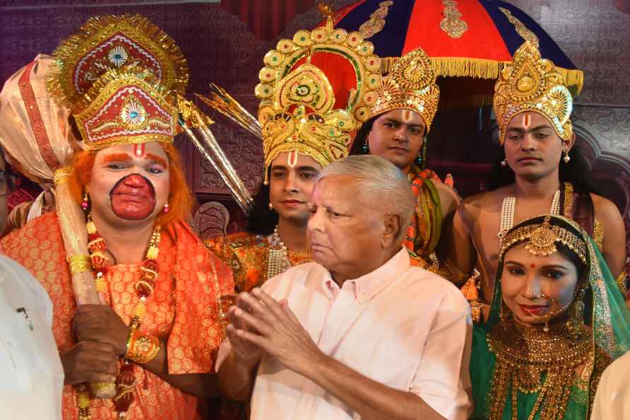 Lalu Prasad at Ramlila in Patna