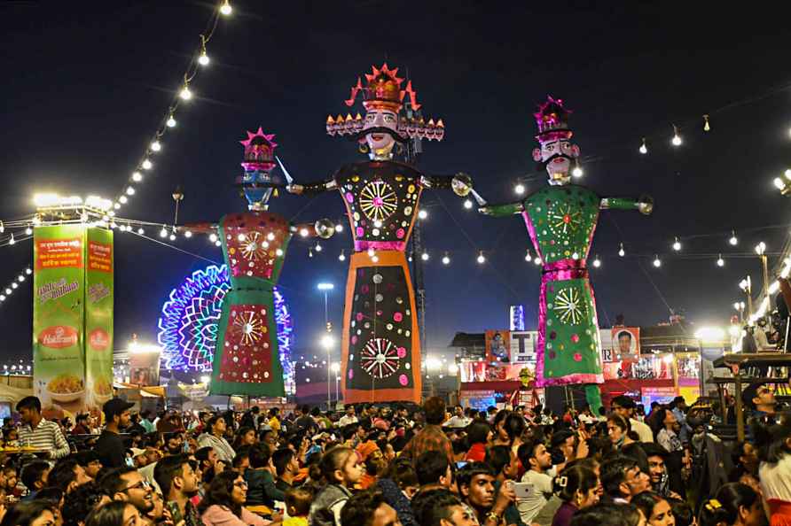 Preps for Ravana effigy burning