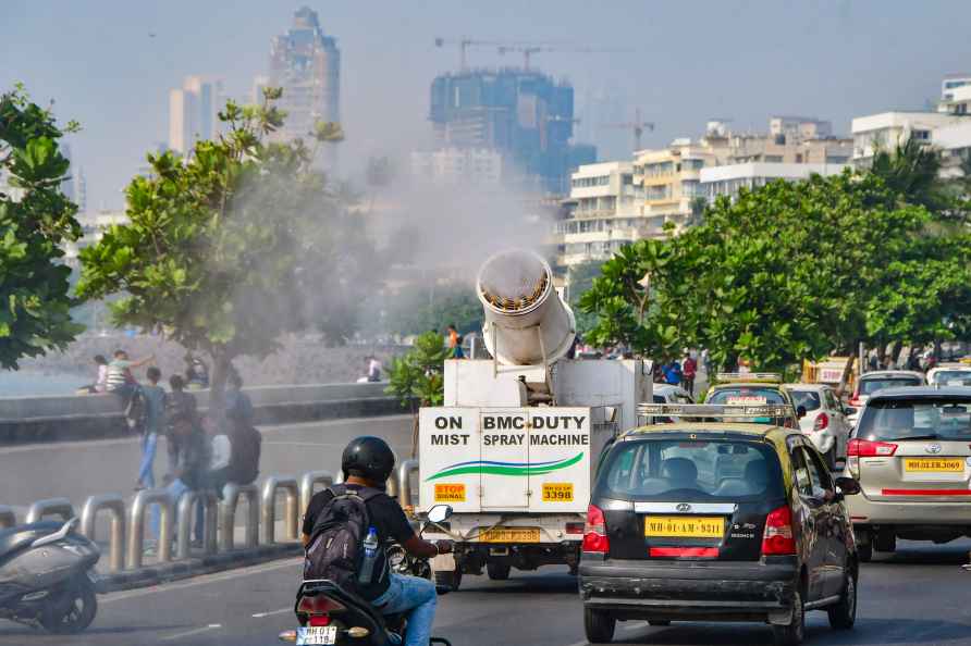 BMC use water sprinkler in Mumbai