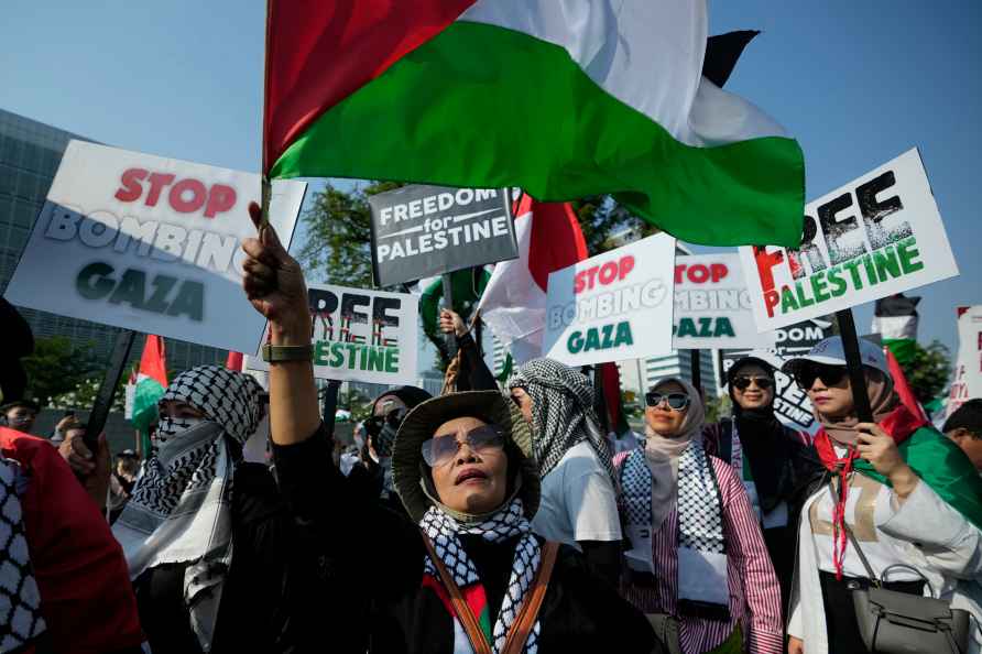 Protest in solidarity with Palestine in Jakarta