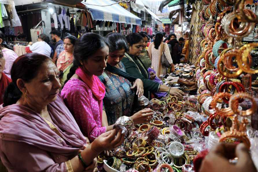 Shopping ahead of Karva Chauth festival