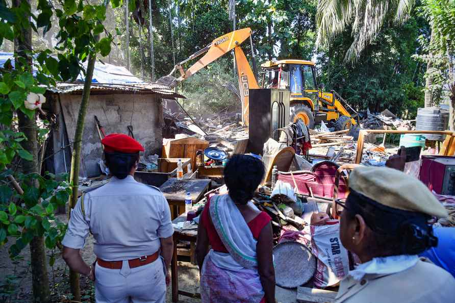 Eviction drive in Tezpur