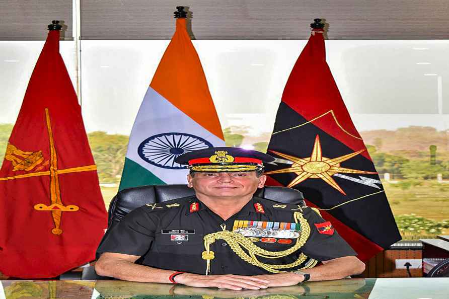 **EDS: IMAGE VIA @adgpi** Jaipur: Lieutenant General Dhiraj Seth...