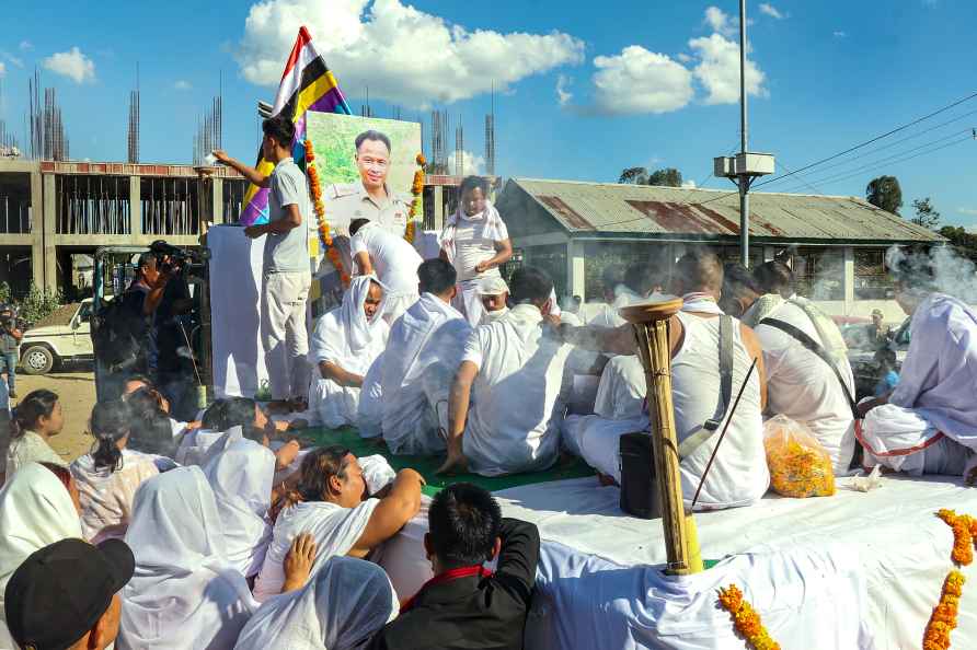 Manipur cop Ch. Anand Kumar's funeral