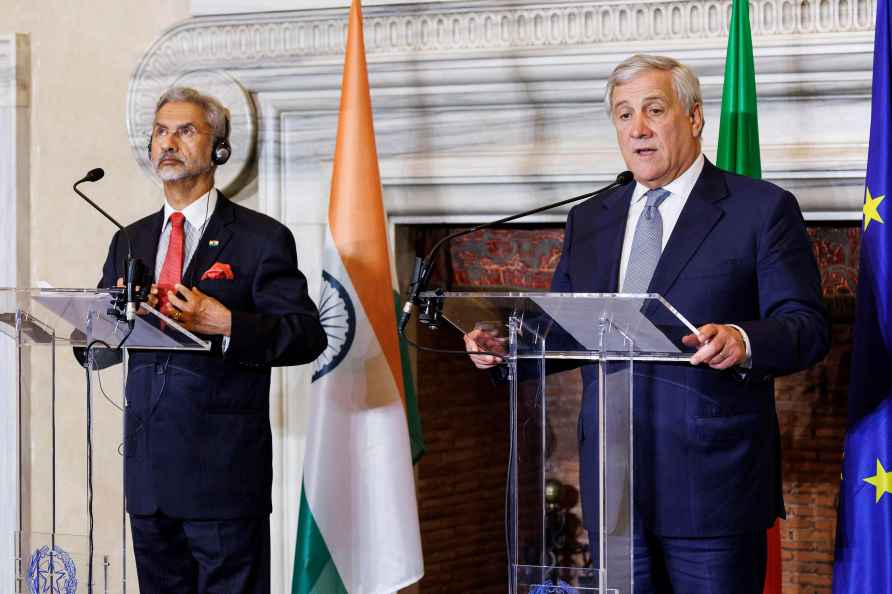 S. Jaishankar, Antonio Tajani in Rome