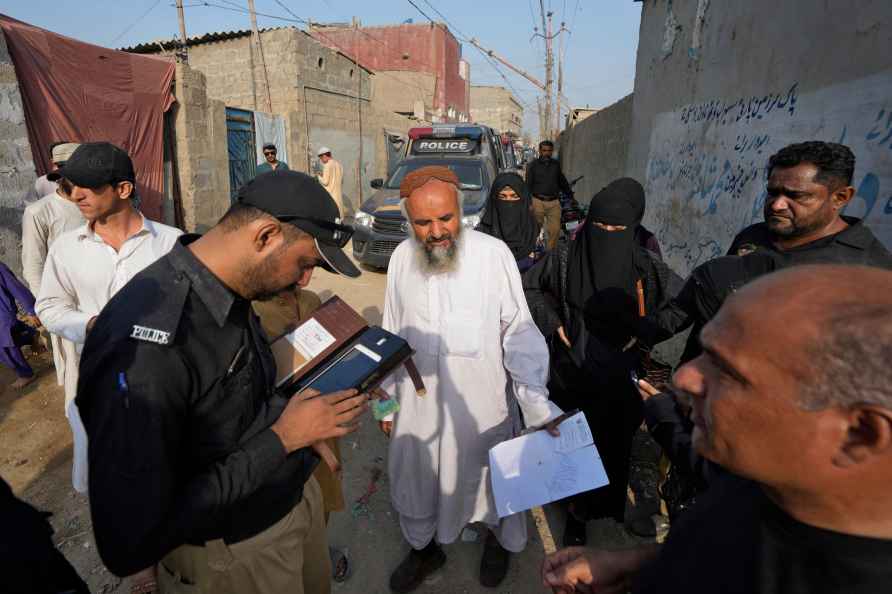 Illegal immigrants at a neighborhood of Karachi