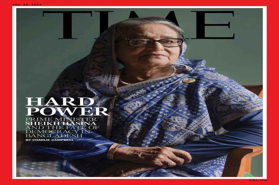 Sheikh Hasina appears on Time cover page