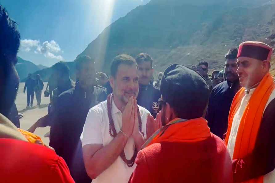 Rahul Gandhi in Kedarnath