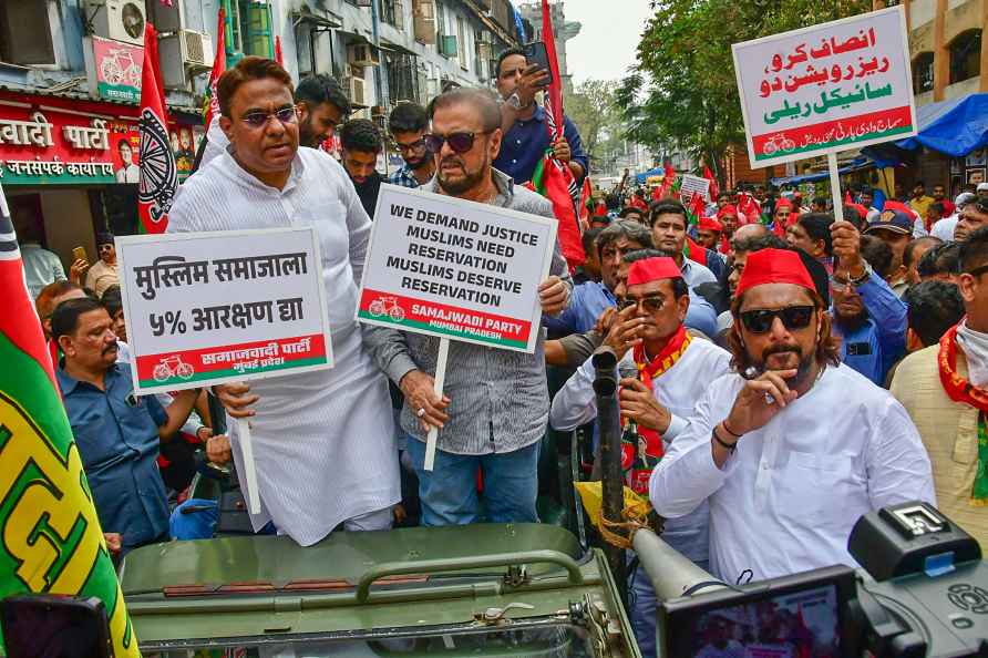 Samajwadi Party rally in Mumbai