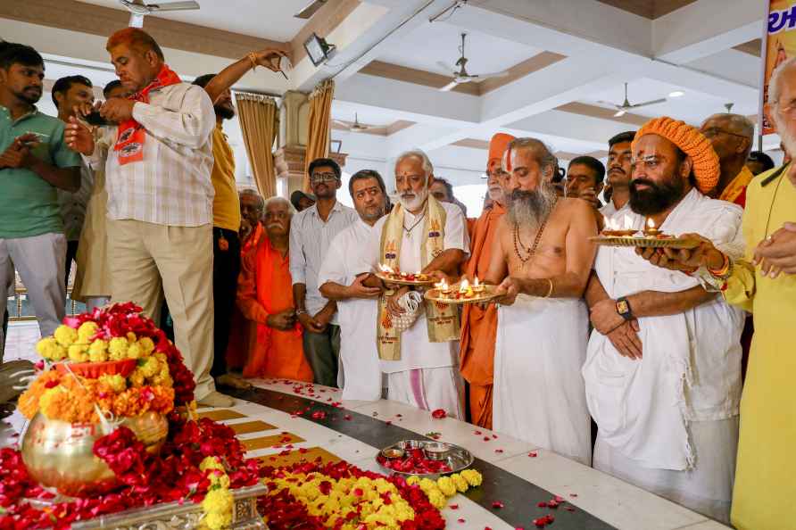 Ri Ram Janmabhumi temple 'Akshat Kalash in Ahmedabad