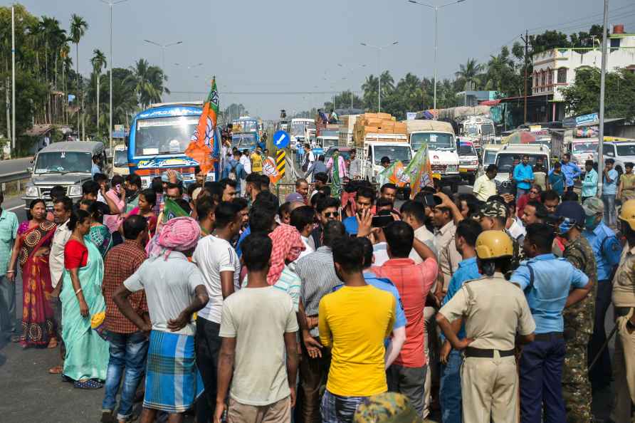 Protest against killing of BJP workers